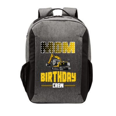 Mom Of The Birthday Crew Party Excavator Vector Backpack