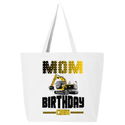 Mom Of The Birthday Crew Party Excavator 25L Jumbo Tote