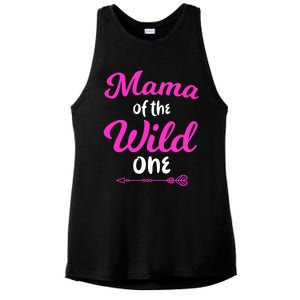 Mom Of The Wild One Mama Of The Wild One Gift Ladies PosiCharge Tri-Blend Wicking Tank