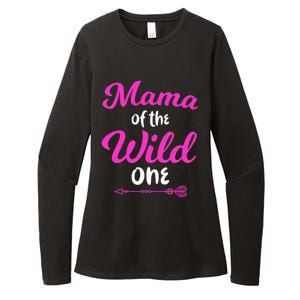 Mom Of The Wild One Mama Of The Wild One Gift Womens CVC Long Sleeve Shirt