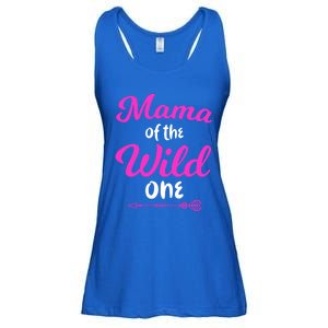 Mom Of The Wild One Mama Of The Wild One Gift Ladies Essential Flowy Tank