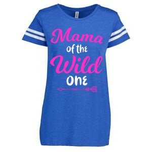 Mom Of The Wild One Mama Of The Wild One Gift Enza Ladies Jersey Football T-Shirt