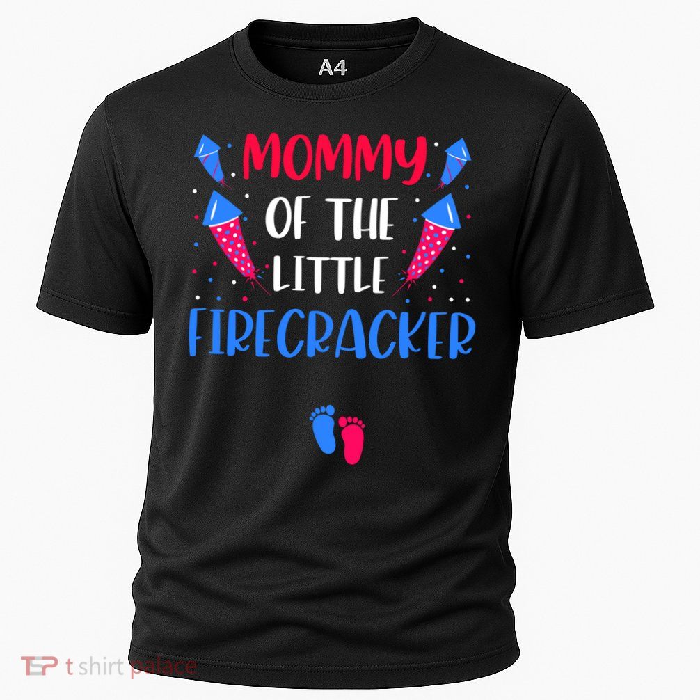 Mommy Of The Little Firecracker 4th Of July Pregnancy Gift Performance Shirt