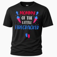 Mommy Of The Little Firecracker 4th Of July Pregnancy Gift Cooling Performance Crew T-Shirt