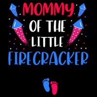 Mommy Of The Little Firecracker 4th Of July Pregnancy Gift Cooling Performance Crew T-Shirt