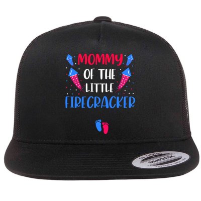 Mommy Of The Little Firecracker 4th Of July Pregnancy Gift Flatbill Hat