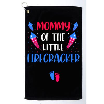 Mommy Of The Little Firecracker 4th Of July Pregnancy Gift Golf Towel