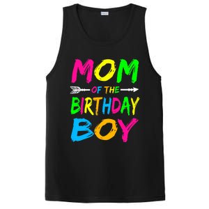 Mom of the Birthday Boy Glows Retro 80's Party Glow PosiCharge Competitor Tank