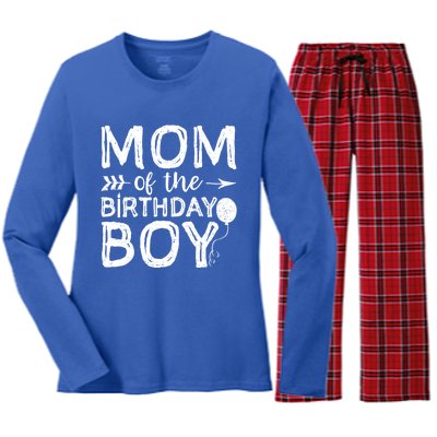 Mom Of The Birthday Gift Mothers Day Gift Women's Long Sleeve Flannel Pajama Set 