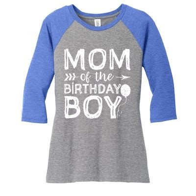 Mom Of The Birthday Gift Mothers Day Gift Women's Tri-Blend 3/4-Sleeve Raglan Shirt