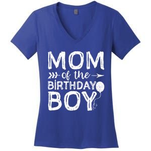 Mom Of The Birthday Gift Mothers Day Gift Women's V-Neck T-Shirt