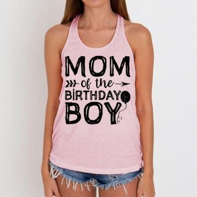 Mom Of The Birthday Gift Mothers Day Gift Women's Knotted Racerback Tank