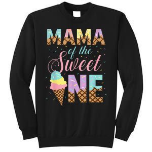 Mama Of The Sweet One Ice Cream 1st First Birthday Family Sweatshirt