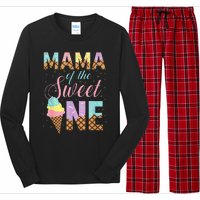 Mama Of The Sweet One Ice Cream 1st First Birthday Family Long Sleeve Pajama Set