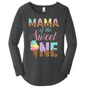 Mama Of The Sweet One Ice Cream 1st First Birthday Family Women's Perfect Tri Tunic Long Sleeve Shirt