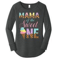 Mama Of The Sweet One Ice Cream 1st First Birthday Family Women's Perfect Tri Tunic Long Sleeve Shirt