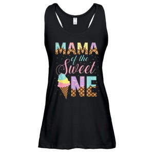 Mama Of The Sweet One Ice Cream 1st First Birthday Family Ladies Essential Flowy Tank