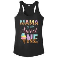 Mama Of The Sweet One Ice Cream 1st First Birthday Family Ladies PosiCharge Competitor Racerback Tank