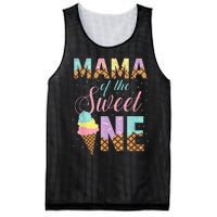 Mama Of The Sweet One Ice Cream 1st First Birthday Family Mesh Reversible Basketball Jersey Tank