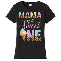 Mama Of The Sweet One Ice Cream 1st First Birthday Family Women's T-Shirt