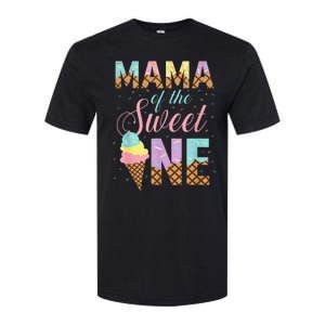 Mama Of The Sweet One Ice Cream 1st First Birthday Family Softstyle CVC T-Shirt