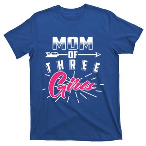 Mom Of Three Cute Mama Of Awesome Lassies Gift T-Shirt