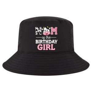 Mom of The Birthday Girl Farm Cow Mommy Mama 1st Cool Comfort Performance Bucket Hat