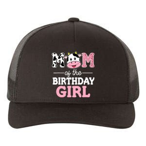 Mom of The Birthday Girl Farm Cow Mommy Mama 1st Yupoong Adult 5-Panel Trucker Hat