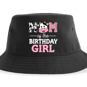 Mom of The Birthday Girl Farm Cow Mommy Mama 1st Sustainable Bucket Hat