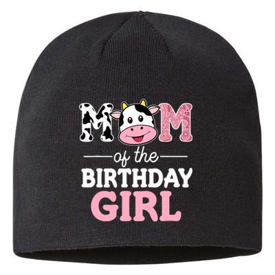 Mom of The Birthday Girl Farm Cow Mommy Mama 1st Sustainable Beanie