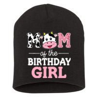 Mom of The Birthday Girl Farm Cow Mommy Mama 1st Short Acrylic Beanie