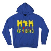 Mom Of Two Mothers Day African American Mom Of 2 Cool Gift Hoodie