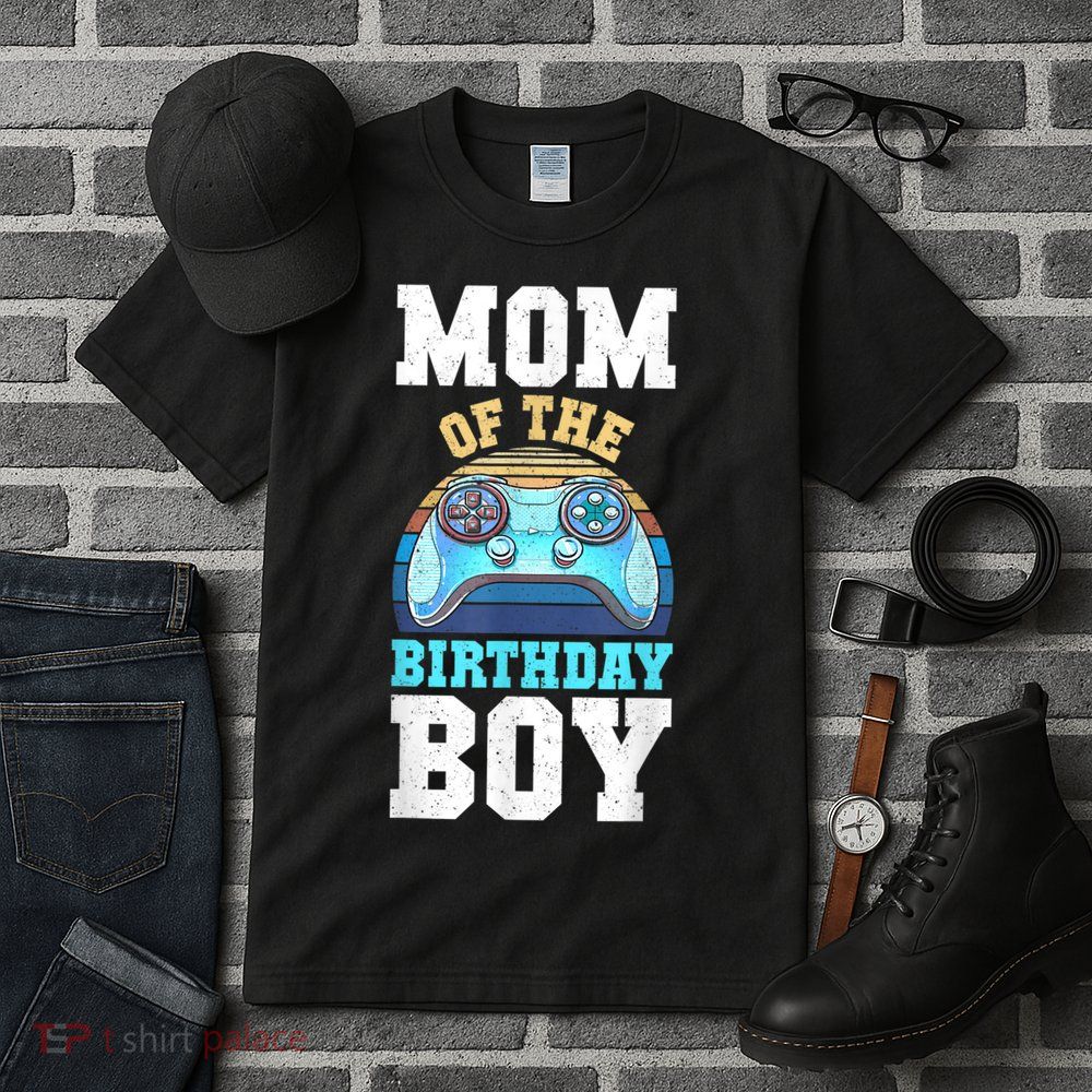 Mom Of The Birthday Boy Matching Video Gamer Birthday Party Tall T-Shirt
