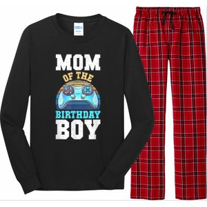 Mom Of The Birthday Boy Matching Video Gamer Birthday Party Long Sleeve Pajama Set