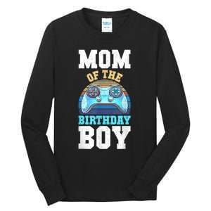 Mom Of The Birthday Boy Matching Video Gamer Birthday Party Tall Long Sleeve T-Shirt