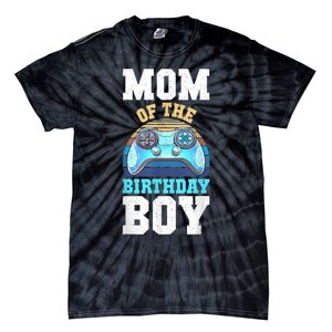 Mom Of The Birthday Boy Matching Video Gamer Birthday Party Tie-Dye T-Shirt