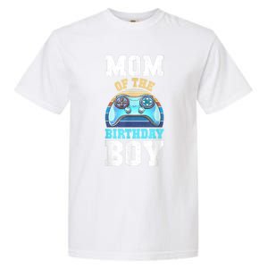 Mom Of The Birthday Boy Matching Video Gamer Birthday Party Garment-Dyed Heavyweight T-Shirt