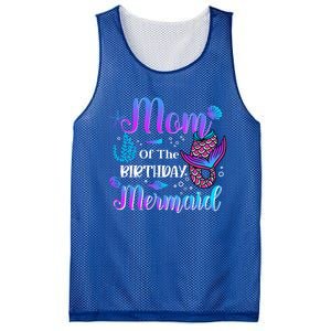 Mom Of The Birthday Mermaid Cute Birthday Matching Family Cute Gift Mesh Reversible Basketball Jersey Tank