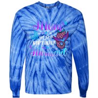 Mom Of The Birthday Mermaid Cute Birthday Matching Family Cute Gift Tie-Dye Long Sleeve Shirt