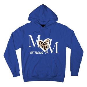 Mom Of Twins Who Loves Leopard Print Gift Hoodie