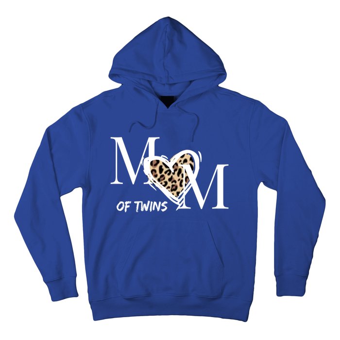 Mom Of Twins Who Loves Leopard Print Gift Hoodie