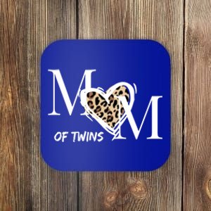 Mom Of Twins Who Loves Leopard Print Gift Coaster