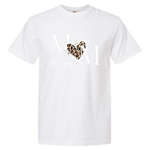 Mom Of Twins Who Loves Leopard Print Gift Garment-Dyed Heavyweight T-Shirt