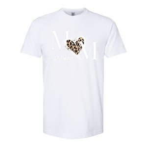 Mom Of Twins Who Loves Leopard Print Gift Softstyle CVC T-Shirt