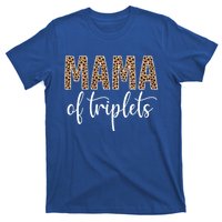 Mama Of Triplets Proud Mom Love Cheetah Print Cute Funny Funny Gift T-Shirt