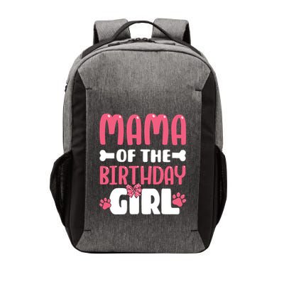 Mama Of The Birthday Girl Dog Paw Birthday Party Vector Backpack