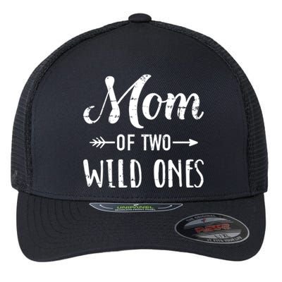 Mom Of The Wild Ones For Mother Of Daughters And Twins Gift Flexfit Unipanel Trucker Cap