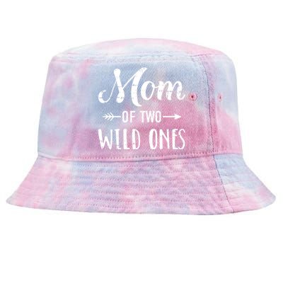 Mom Of The Wild Ones For Mother Of Daughters And Twins Gift Tie-Dyed Bucket Hat