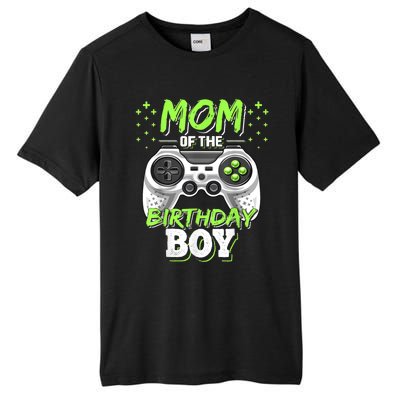 Mom Of The Birthday Boy Matching Video Gamer Birthday Party Tall Fusion ChromaSoft Performance T-Shirt