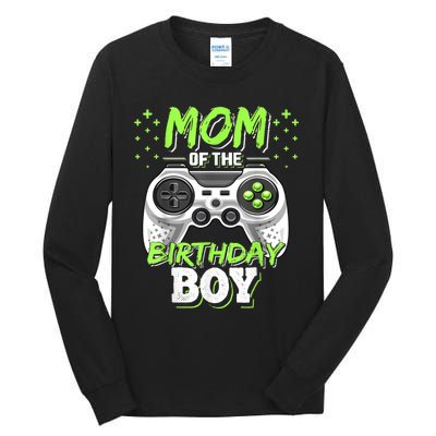 Mom Of The Birthday Boy Matching Video Gamer Birthday Party Tall Long Sleeve T-Shirt